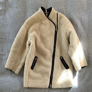 H&M Faux Shearling Teddy Coat Jacket